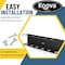 Koova Storage Rack, Steel, Black, 3.3 in W, 3.7 in H, 18.25 in L, Powder Coated KV-CAN-6 - alternate 2